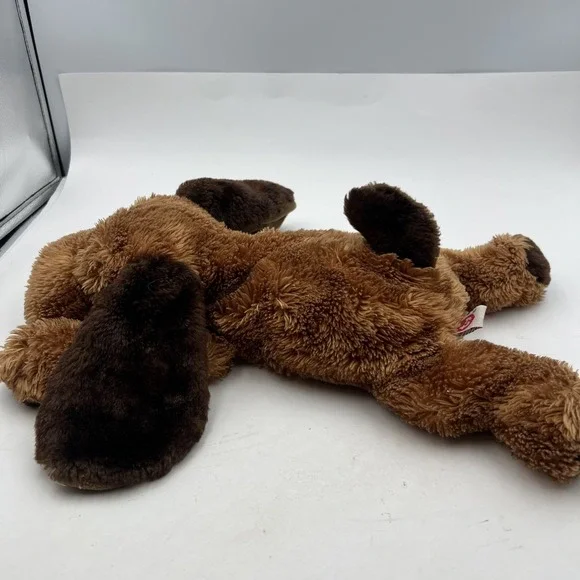 Vtg 2001 Ty Classic 15 Inch Shaggy Brown Puppy Hound Dog Plush Laying Floppy‎ - Picture 6 of 8